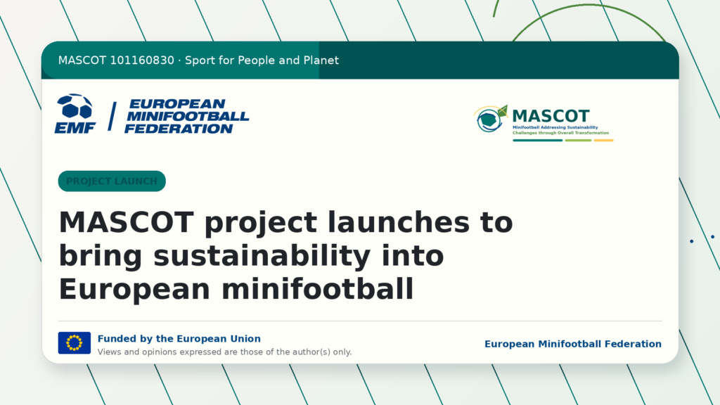 MASCOT project launch graphic with European Union funding visibility and EMF branding.