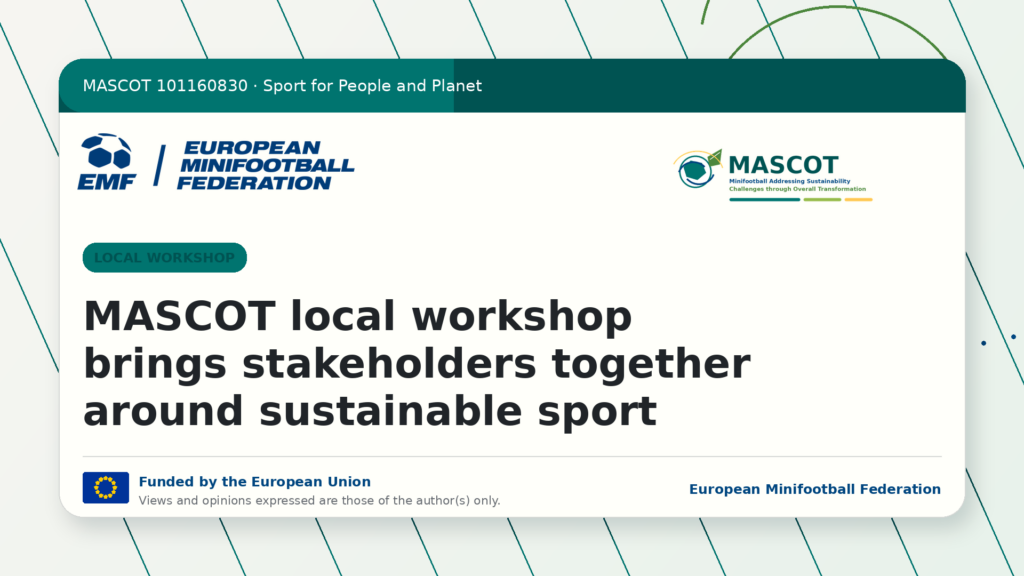 Participants at a MASCOT local workshop discussing sustainability in sport.