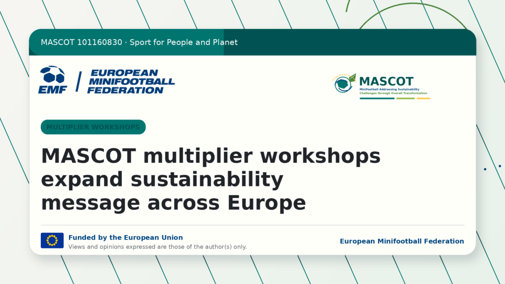 Participants in MASCOT multiplier workshops across European countries discussing sustainable sport.